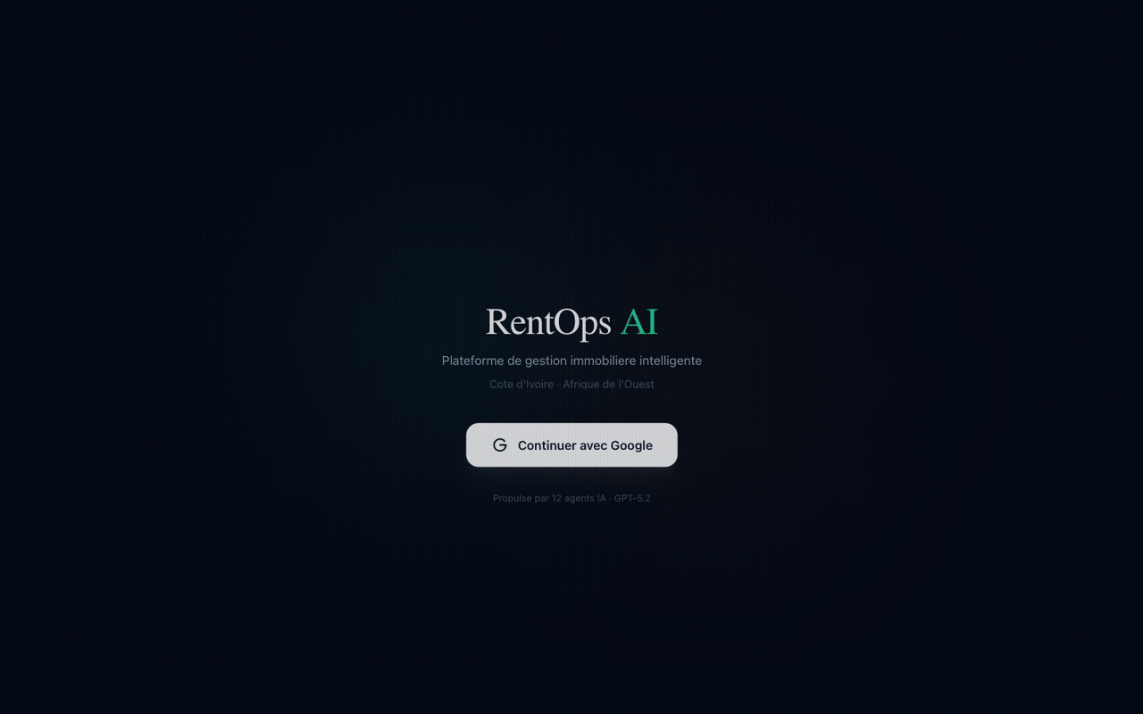 RentOps AI — démonstration web admin